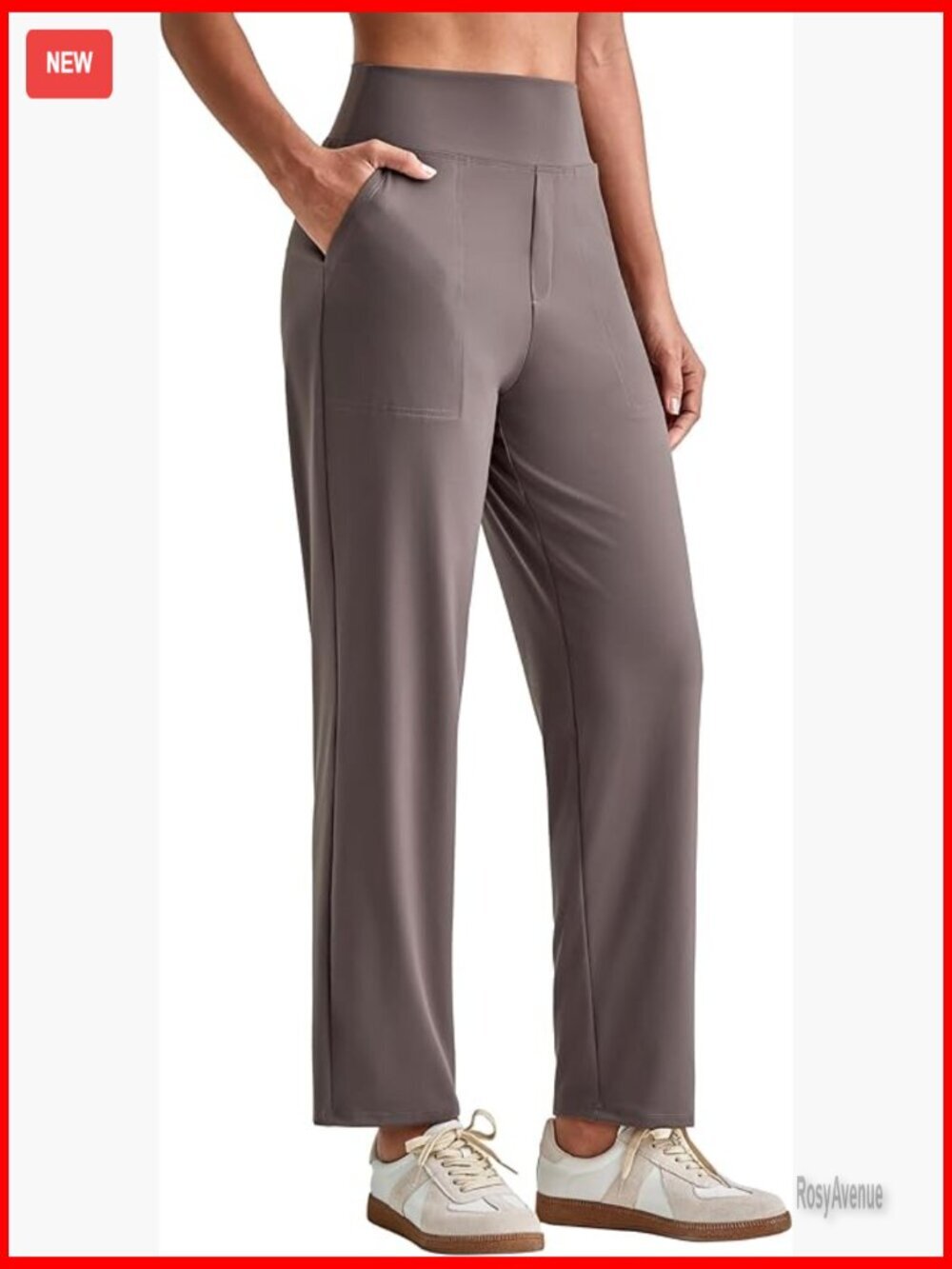 Ankle Dress Yoga Pants with Pockets Stretchy Business Casual Work Slacks
